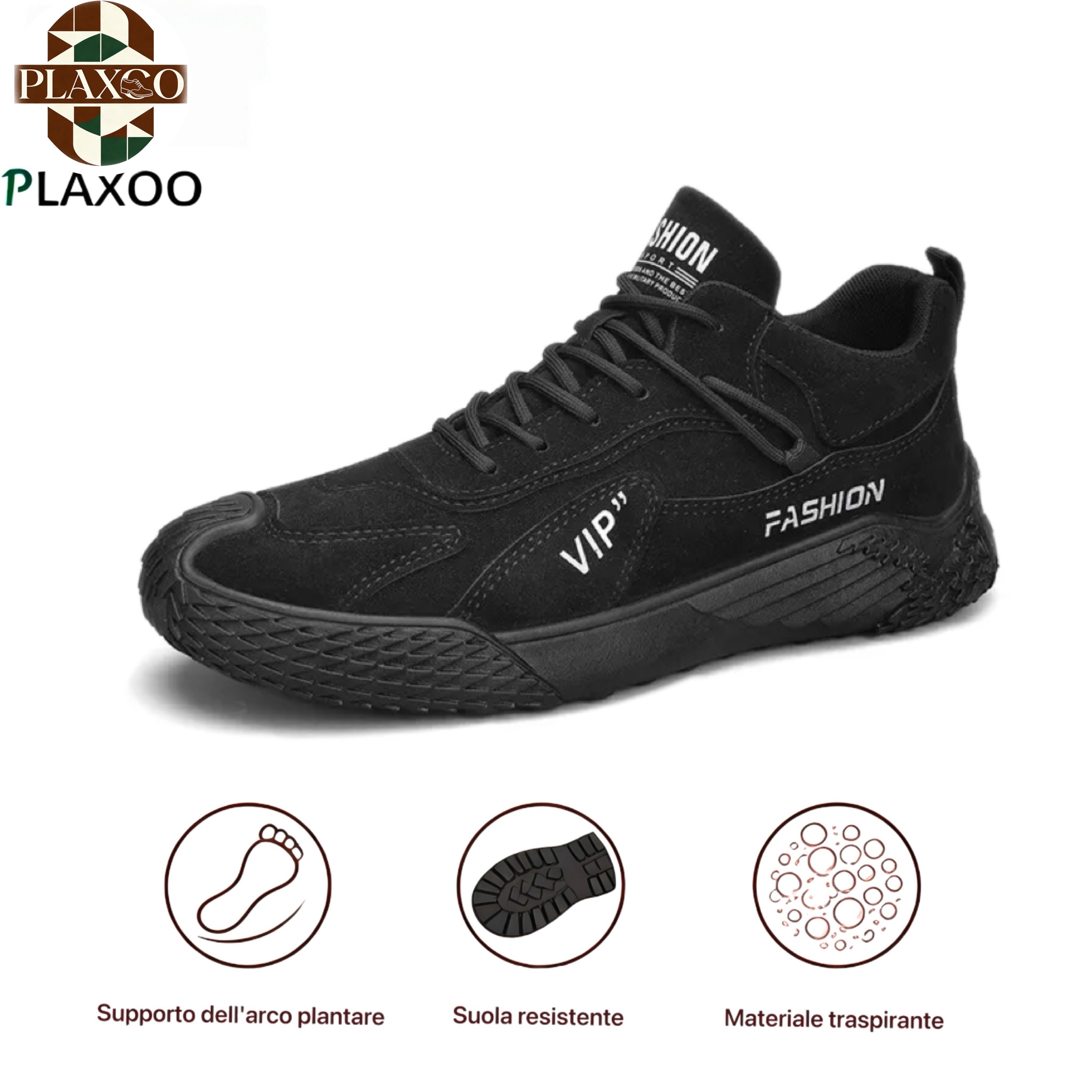 Plaxoo® |  Calzini omaggio del valore di 20 €! | Scarpe sportive ortopediche unisex 👞 Supporto ergonomico dell'arco plantare, suola antiscivolo, estremamente comode da indossare!
