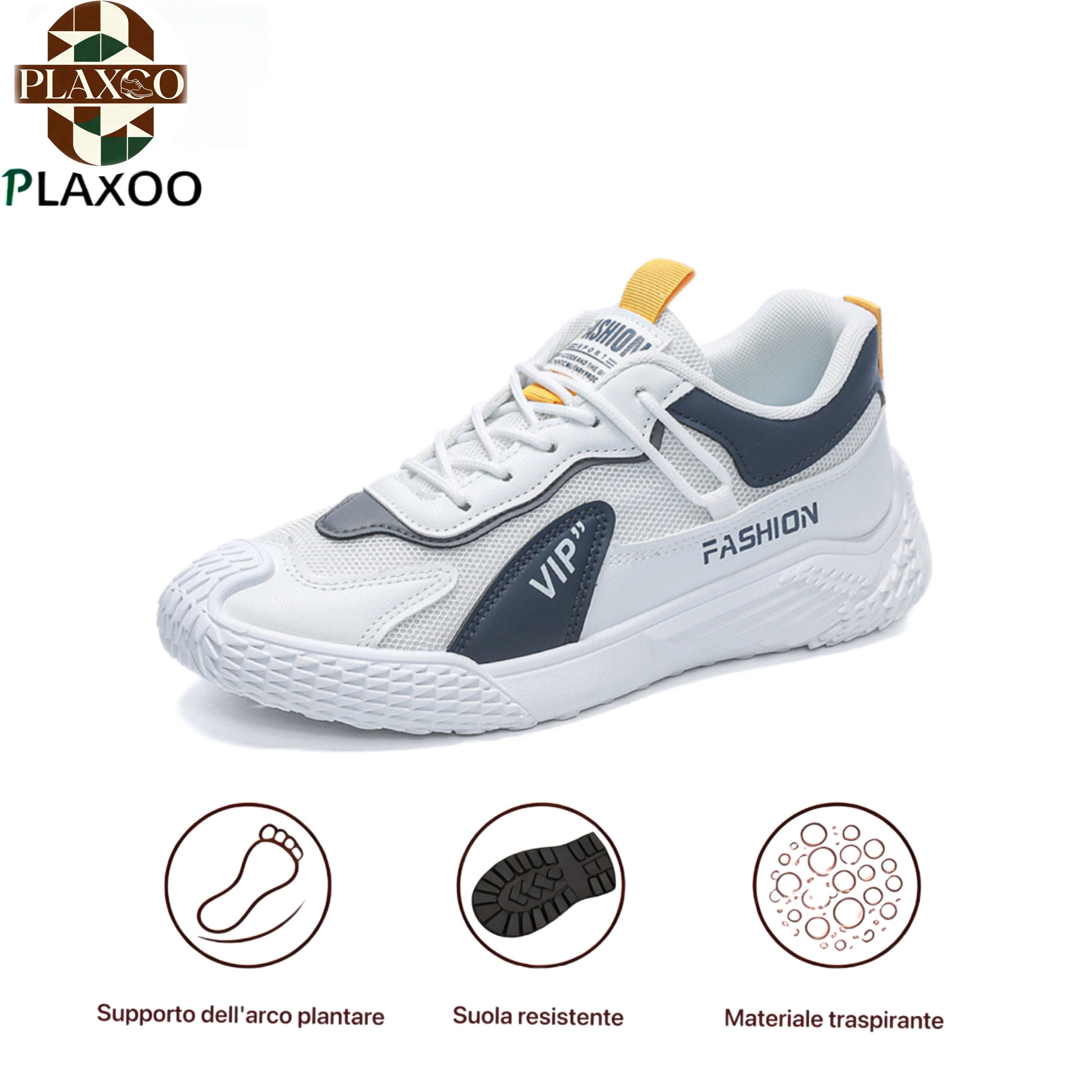Plaxoo® |  Calzini omaggio del valore di 20 €! | Scarpe sportive ortopediche unisex 👞 Supporto ergonomico dell'arco plantare, suola antiscivolo, estremamente comode da indossare!
