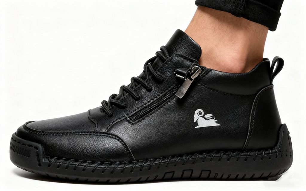 Plaxoo® | Offerta limitata: 50% di sconto!Stivali alti in pelle vera, unisex per uomini e donne!Sono scarpe ortopediche con supporto plantare ergonomico, suola antiscivolo e comodissime da indossare!